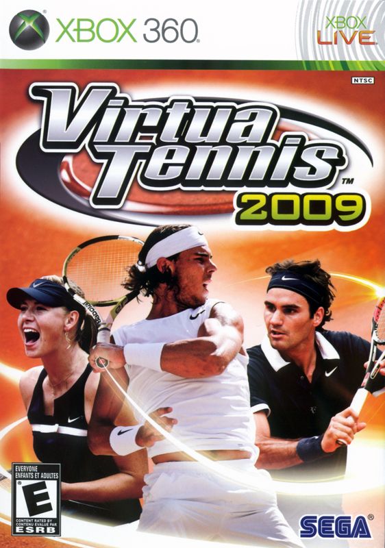 Virtua Tennis 2009 box art for Xbox 360